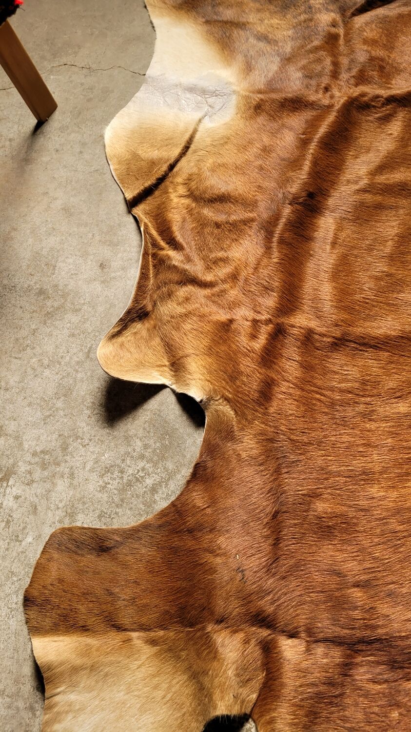 Vintage cowhide carpet 1970 2m20x1m90