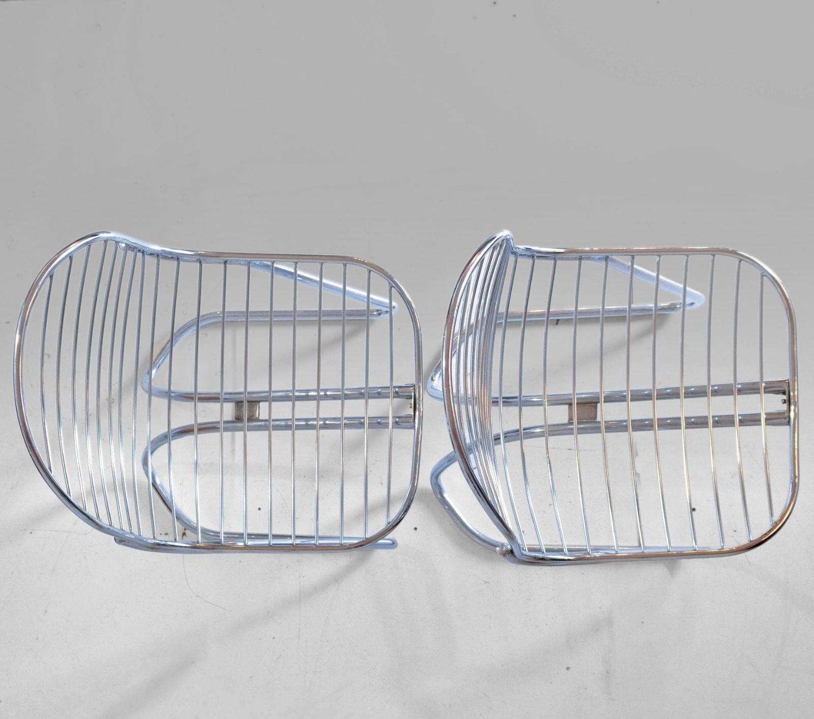 Pair of "Flynn" cantilever dining chairs by Gastone Rinaldi for RIMA, 1970s