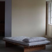 Modern Danish daybed, reupholstered, made of pine, by Nyt i Bo, 1970s.