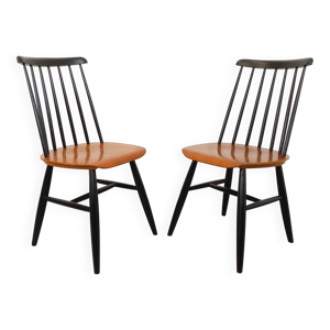 Paire de chaises scandinaves - teck