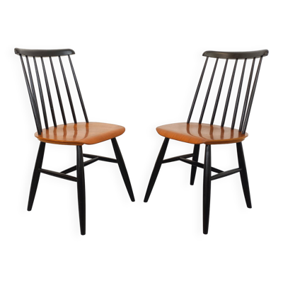 Paire de chaises scandinaves vintage Fanett par Ilmari Tapiovaara en teck