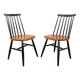 Pair of vintage Scandinavian chairs Fanett by Ilmari Tapiovaara in teak.