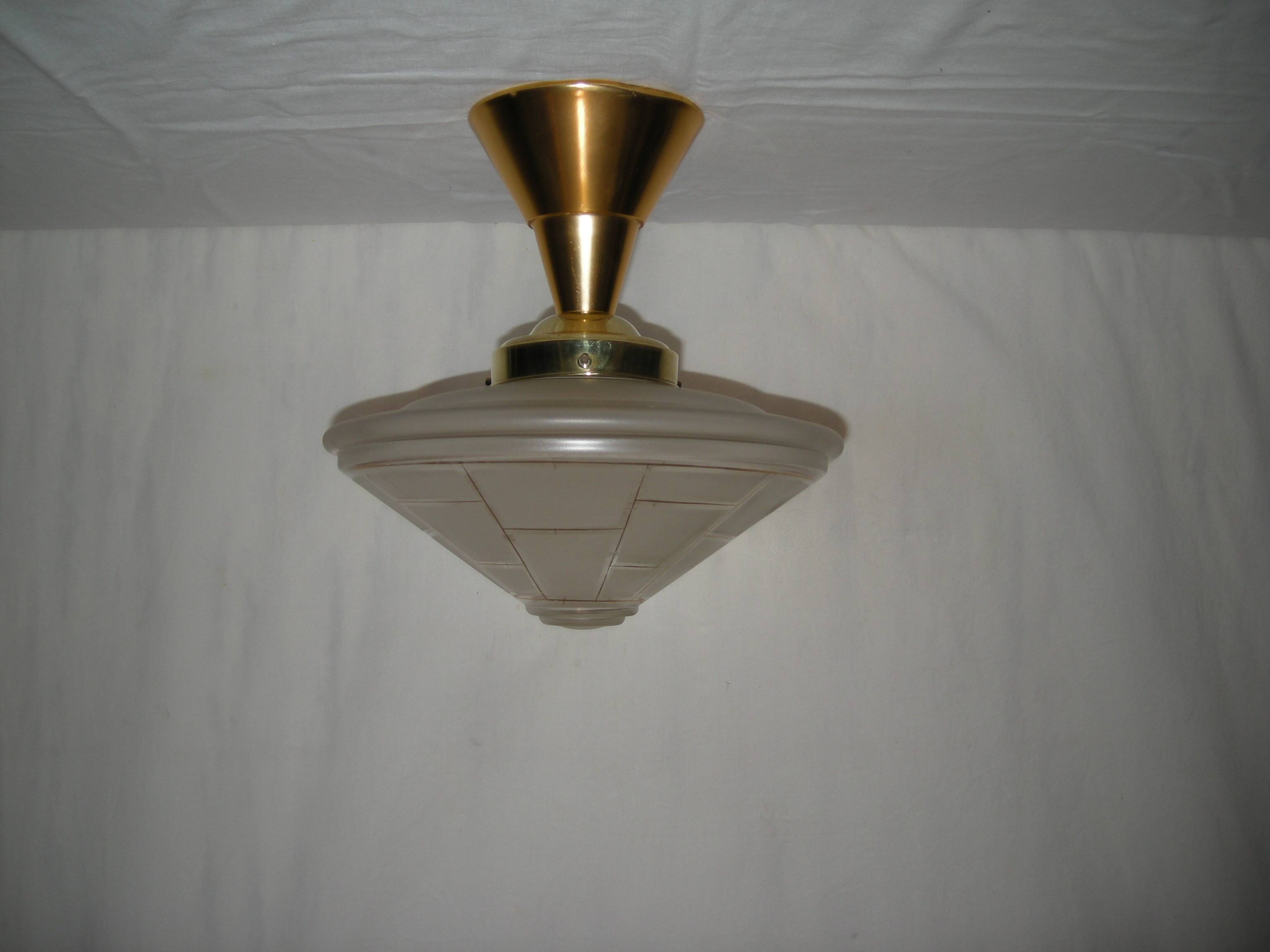 Lustre toupie des années 40 - 50