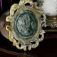 Pair of antique vases in hand-painted porcelain and bronze – Décor