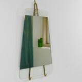 Carl Aubock Vienna Rare Brass Wall Mirror No. 38, Austria, 1950s