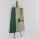 Carl Aubock Vienna Rare Brass Wall Mirror No. 38, Austria, 1950s