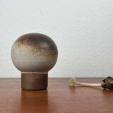 Mid-century modern ceramic oil lamp by Danish studio Aage Würtz, 1956.