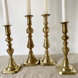 Old brass candlesticks England