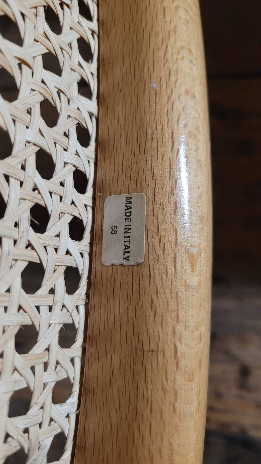 Paire de chaises Marcel Breuer modèle B32 signé Italy.