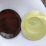 5 Salins Panama brushed oval dessert plates