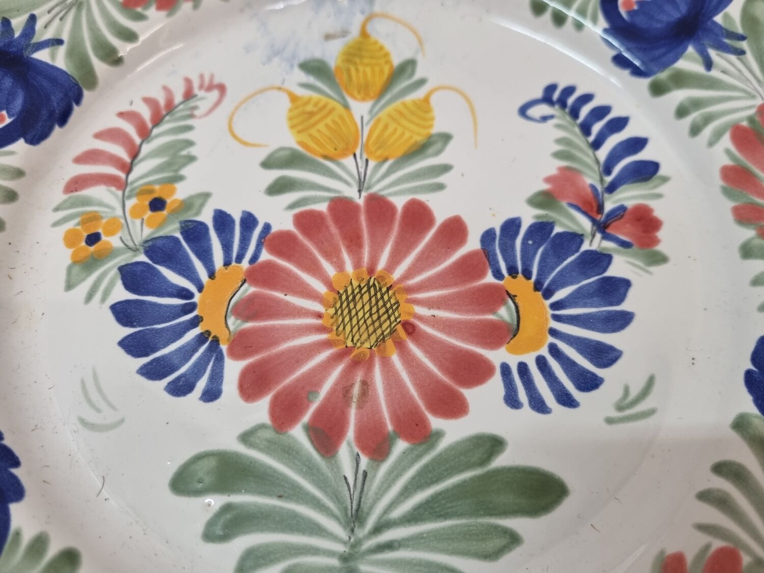 HB Henriot Quimper earthenware plate