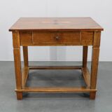 1930s Restored Antique Oak Table, Czechoslovakia