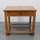 1930s Restored Antique Oak Table, Czechoslovakia