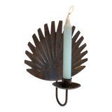 Brown patina wall candle holder