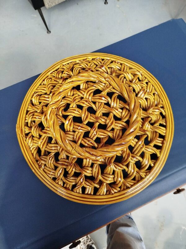 Corbeille a fruits céramique vintage