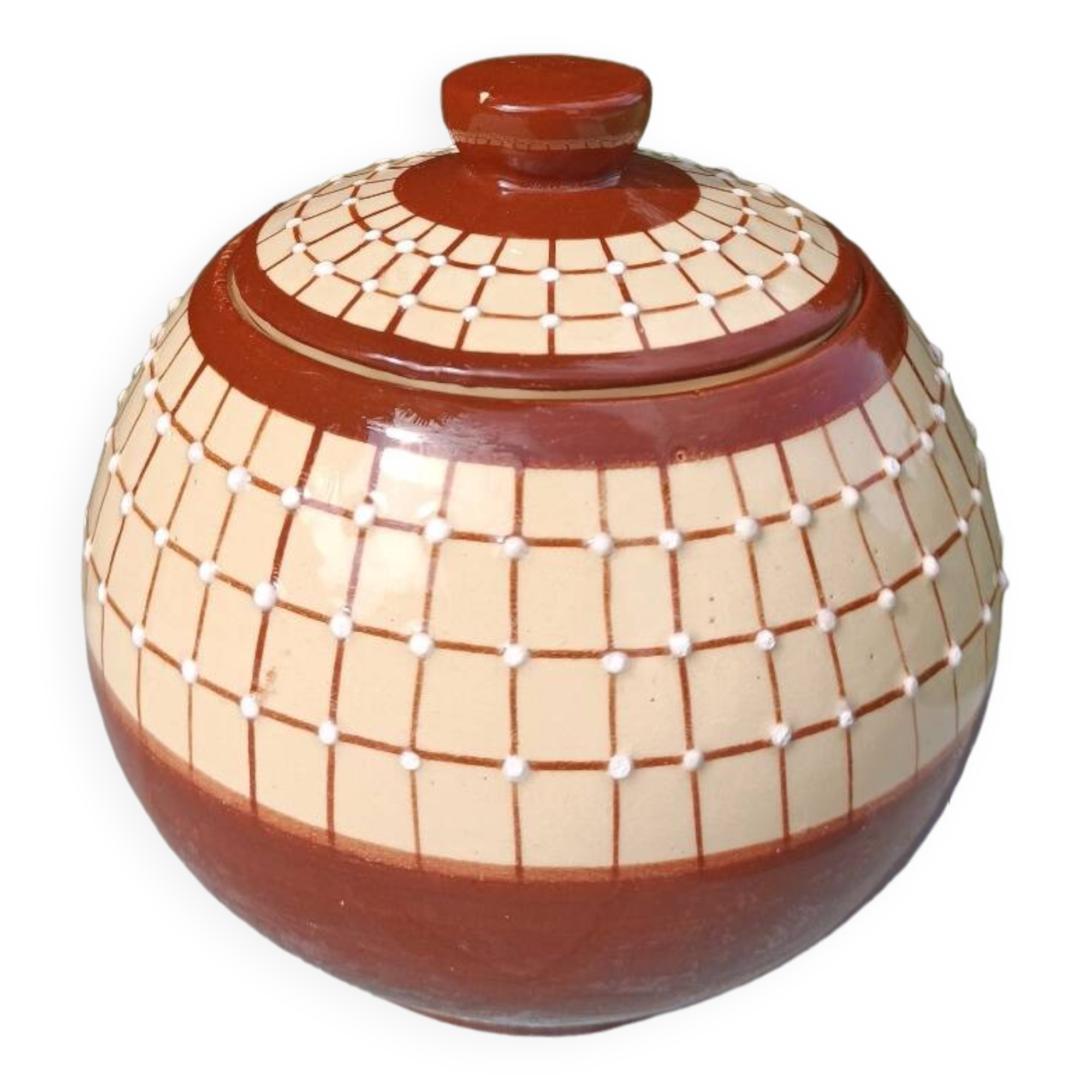 Small ceramic box/sugar bowl