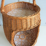 Rattan bar basket