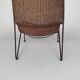 Pair of "Mombasa" rattan and steel armchairs by Pier One