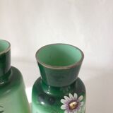 Pair of glass vases Early XXth
