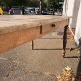 Old Solid Oak Farm Table