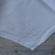 Set of 6 old 1900 napkins in white damask linen with hand-embroidered monogram