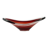 Ruby platter, Murano glass, Italian design, 1960s, made in Italy