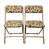 Pair of vintage Lafuma folding chairs