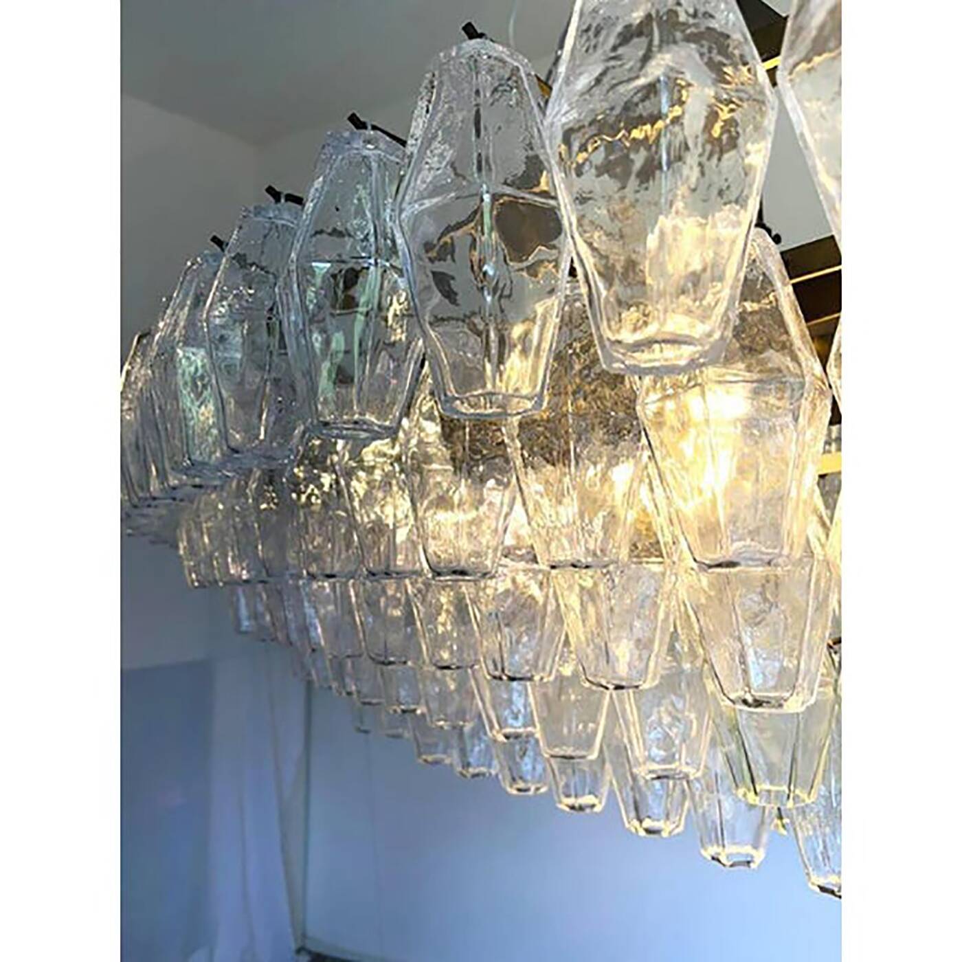 Murano Glass Chandelier Poliedro