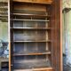 Antique Louis-Philippe wardrobe in walnut burl