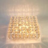 Large faceted crystal ceiling light by Kinkeldey, Germany, 1970s.