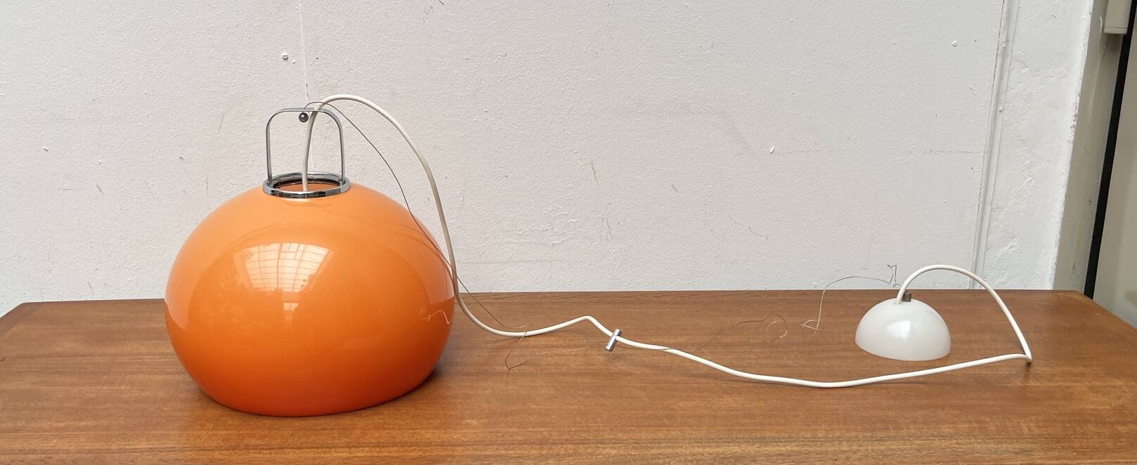 Suspended lamp Zurich Italian from the space age mid-century by Luigi Massoni for Guzzini.