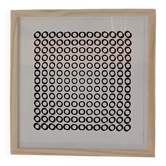 Superb Vasarely "Deep Kinetic" - Light Oak Frame - Ready to hang