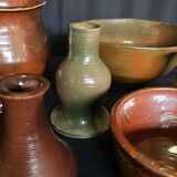 Set of ceramics, vases, soliflores and bowls