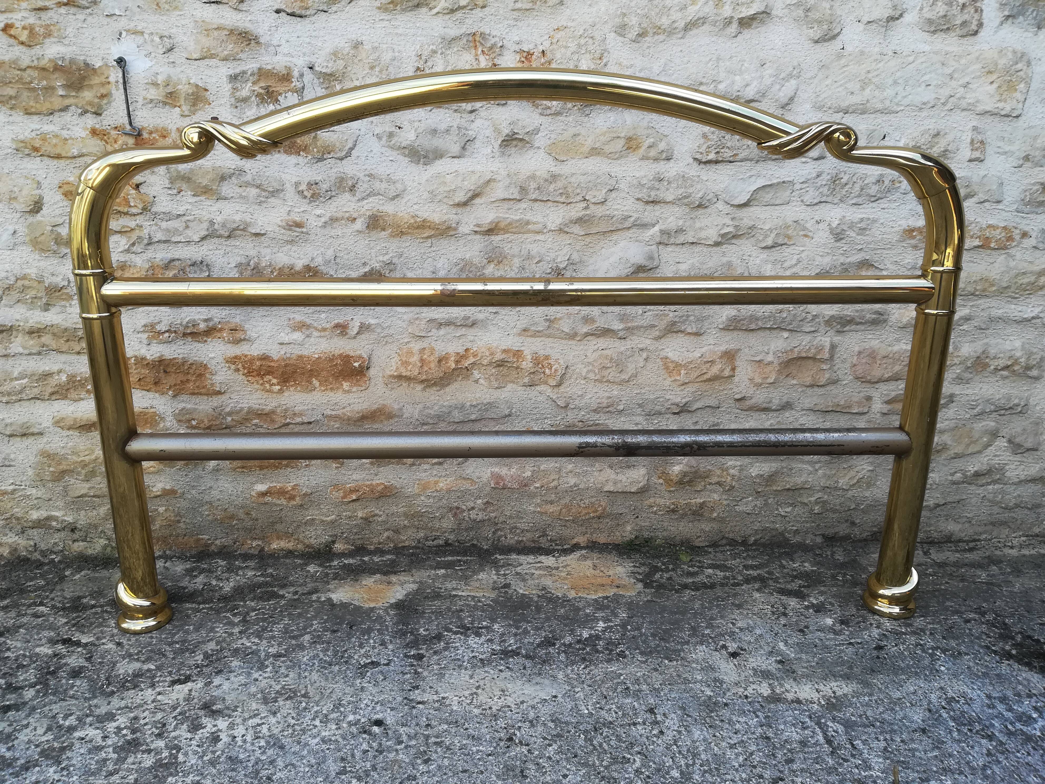 brass bed