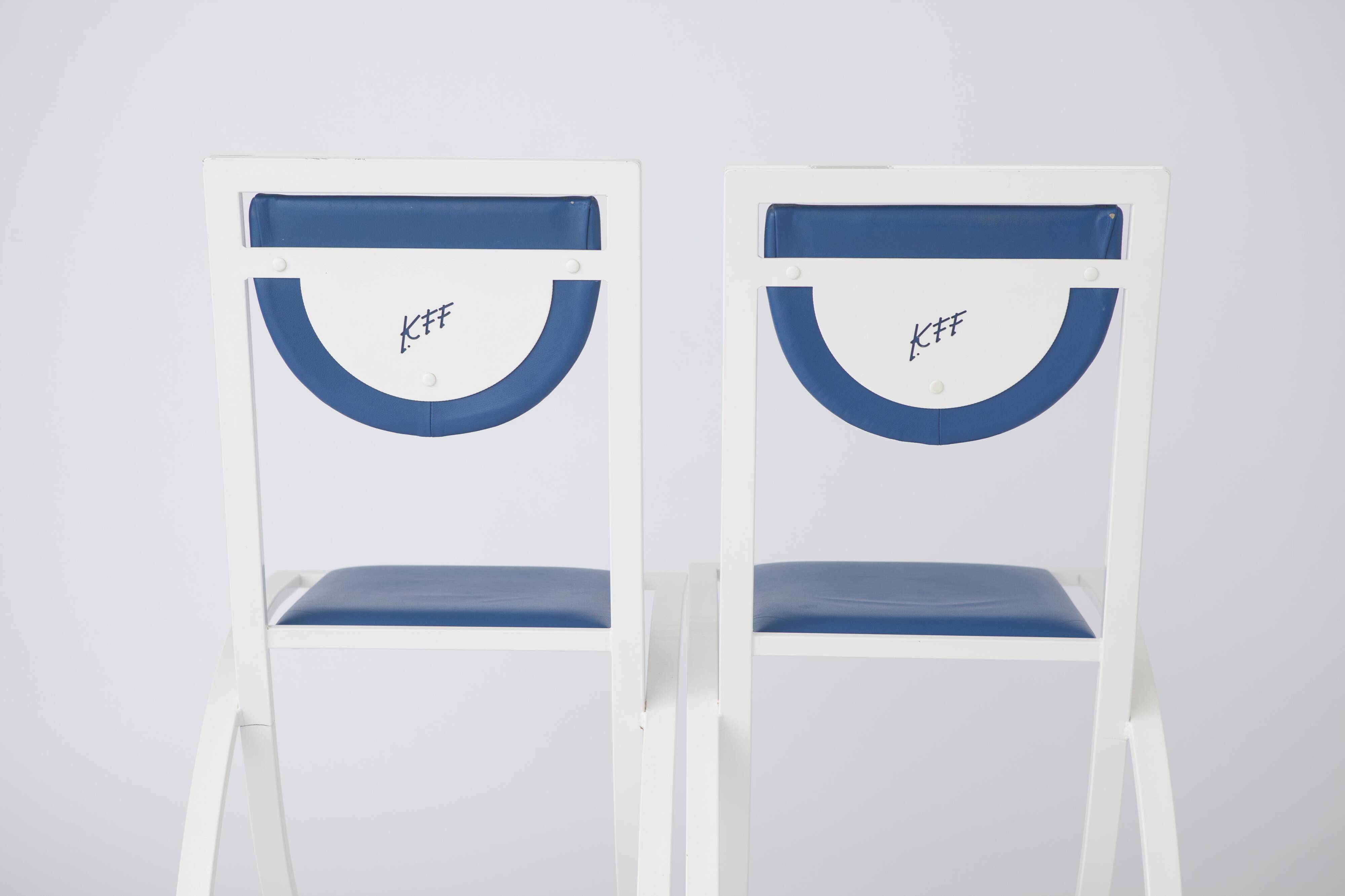 2 Dining Chairs by Karl Friedrich Förster for manufacturer KFF Germany, 1980s, Set of 3