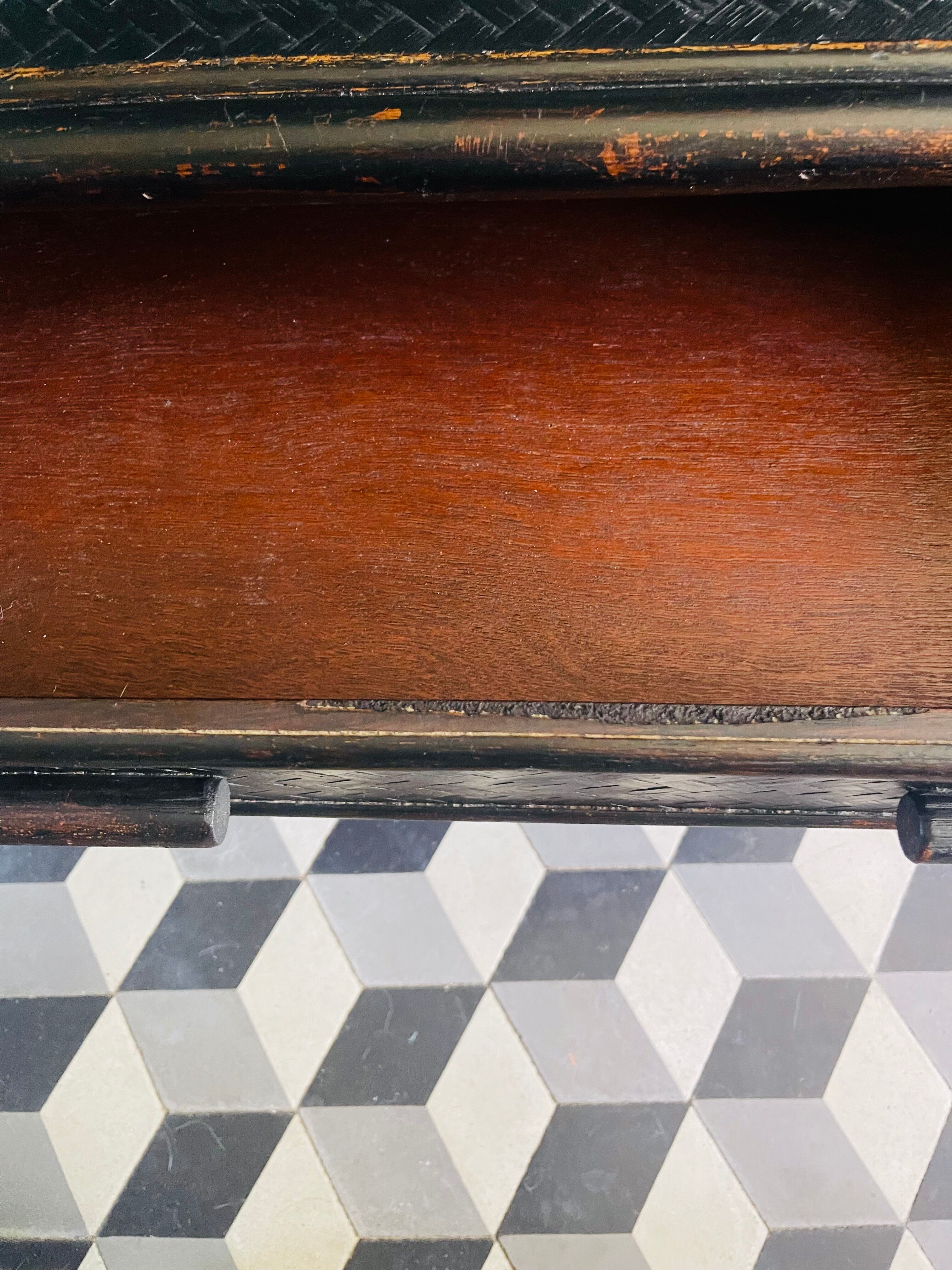 Vintage rattan chest of drawers