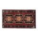 Red Vintage Turkish Oushak Handmade Woven Runner Rug 95x195