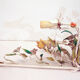 Pair of painted sheet metal wall lamps