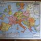 School poster educational board vintage old card Vidal lablache Europe 13