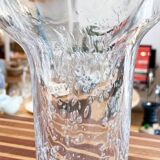 Draped blown glass vase