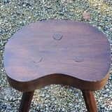Pair of vintage shepherd stools in solid oak