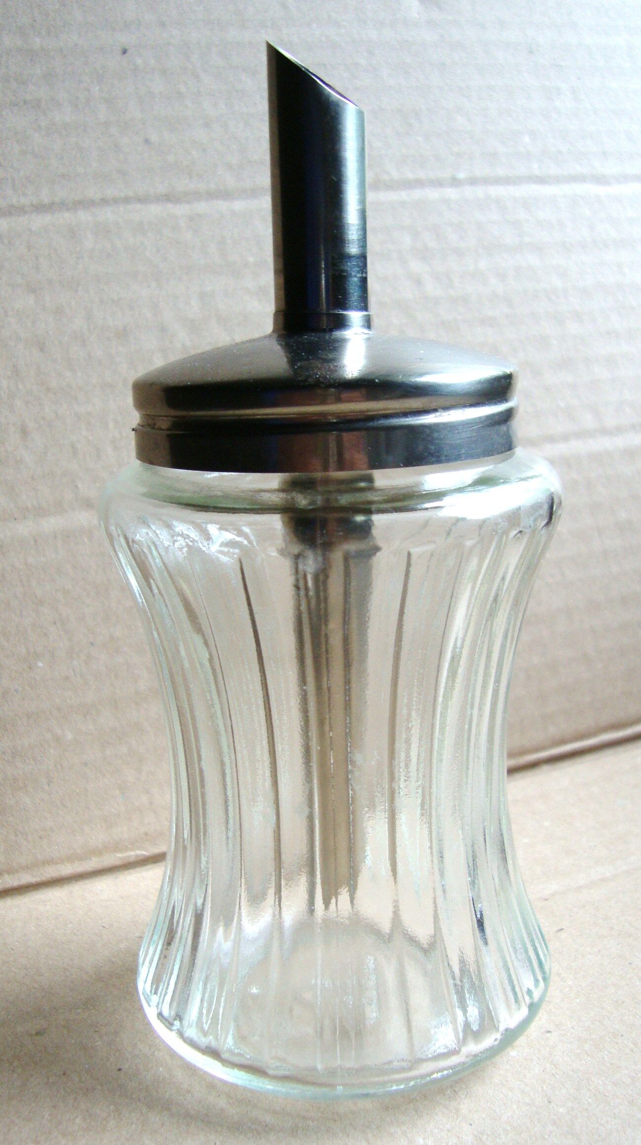 Ancien Sucrier En Verre STO N°5 – Bec Verseur Inox, Vintage, Déco, Occasion