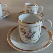 Cups series of four porcelain Hutschenreuther Selb Germany