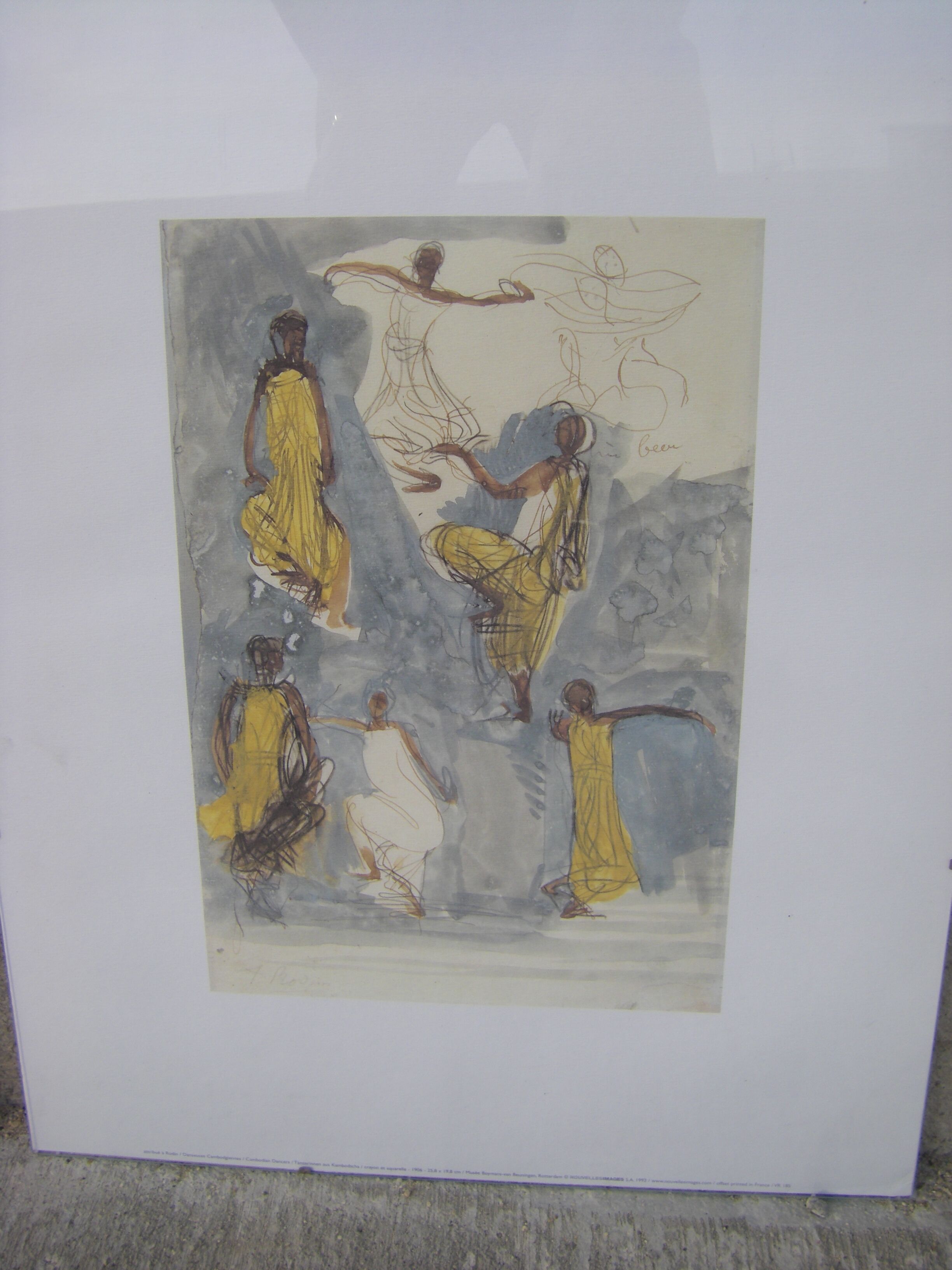 drawings and watercolors by Auguste Rodin made by Offset printing