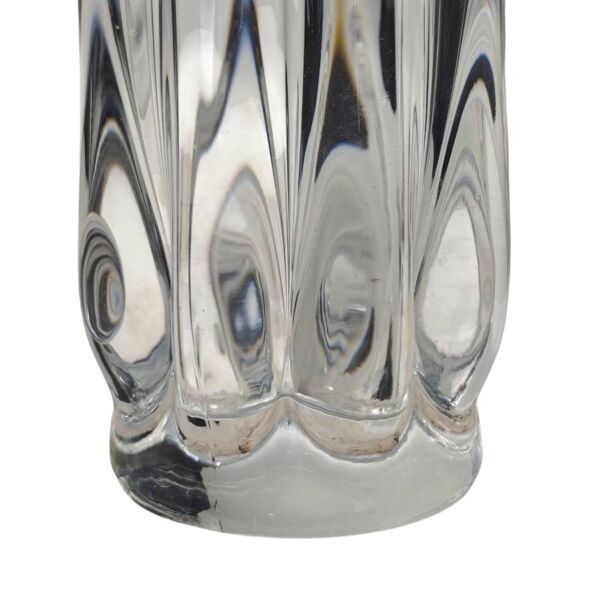 Vase en cristal Vannes vintage des années 1970 - Design sculptural de forme libre