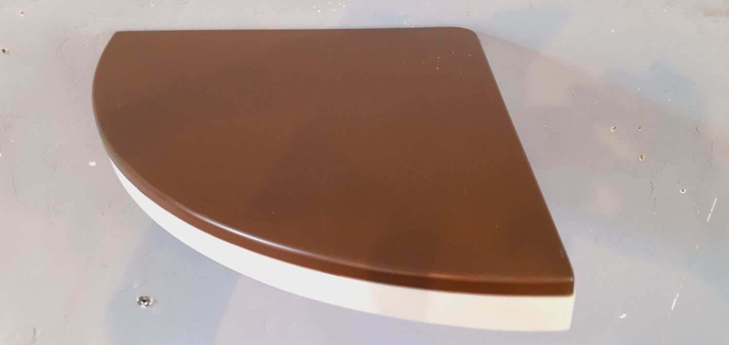 Three vintage corner shelves 70s