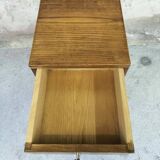 Solid wood bedside table from the 50s.