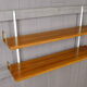Vintage brass mural shelf  1960