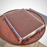 Beveled triptych barber mirror