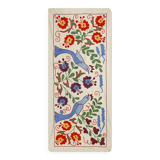 Vintage Turkish rug hand-knotted 44x95 cm